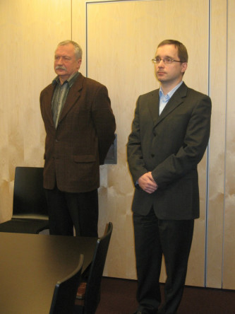 Keskkonnainvesteerinute Keskus SA (KIK) juhatuse liikmed Kalev Aun ja Andrus Kimber